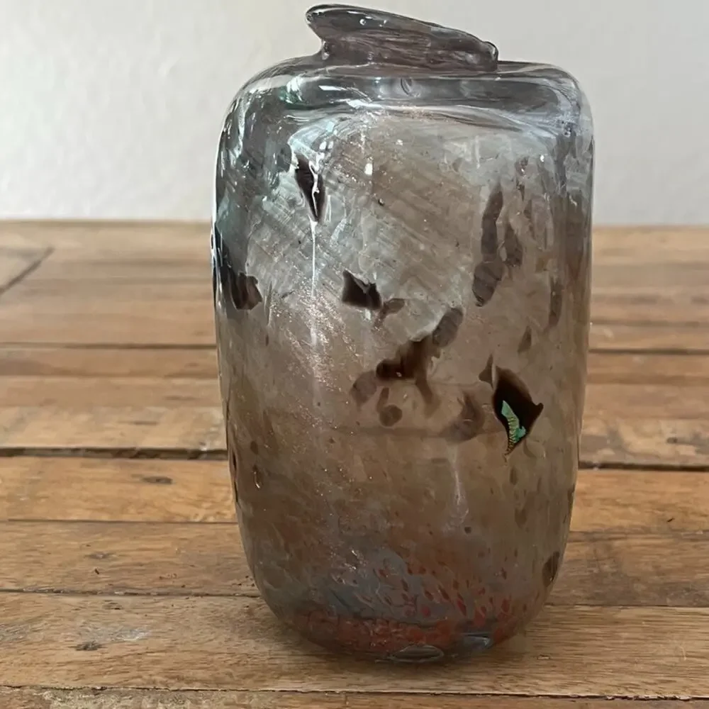 Art Glass Hand Blown Vase 5.5